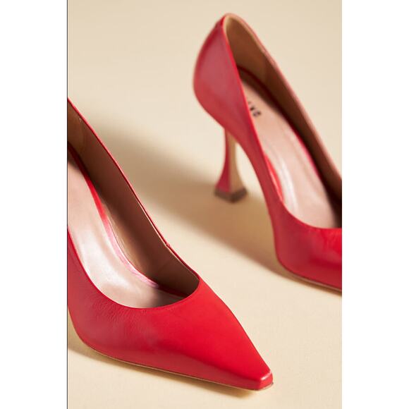 NWT Maeve Red Pump Heels - New 37 EU (6.5-7.0 US) - Picture 3 of 6